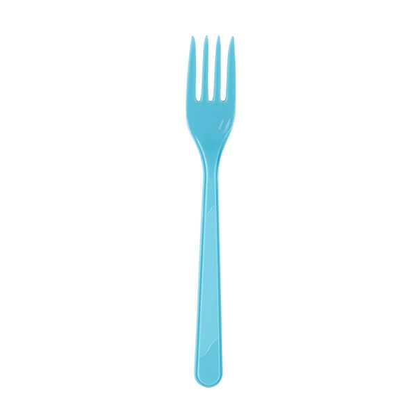 Plastik Çatal Açık Mavi / 25 Parça