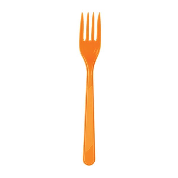 Plastik Çatal Turuncu / 25 Parça