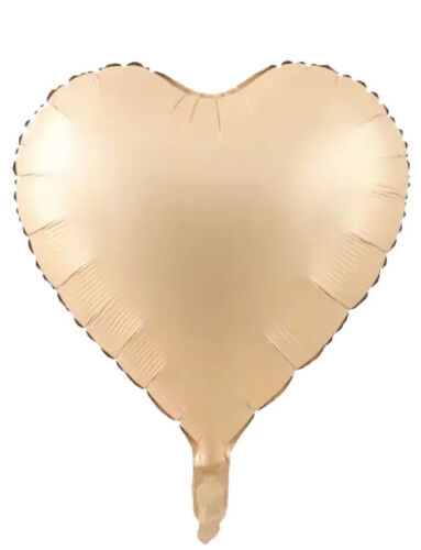 Folyo Balon Kalp 40 Cm (18inç) Karamel