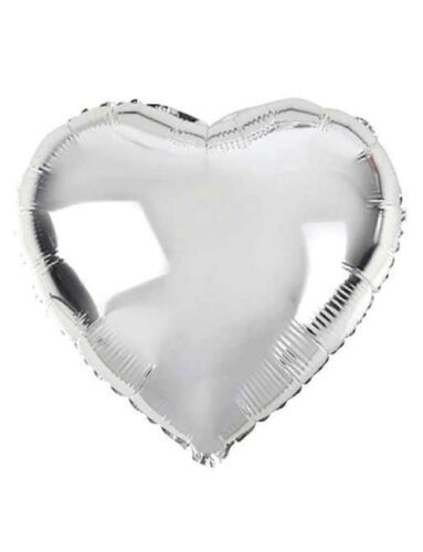 Folyo Balon Kalp 60 Cm (24 inç) Gümüş