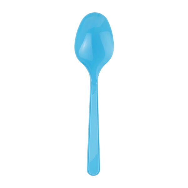 Plastik Kaşık Açık Mavi / 25 Parça