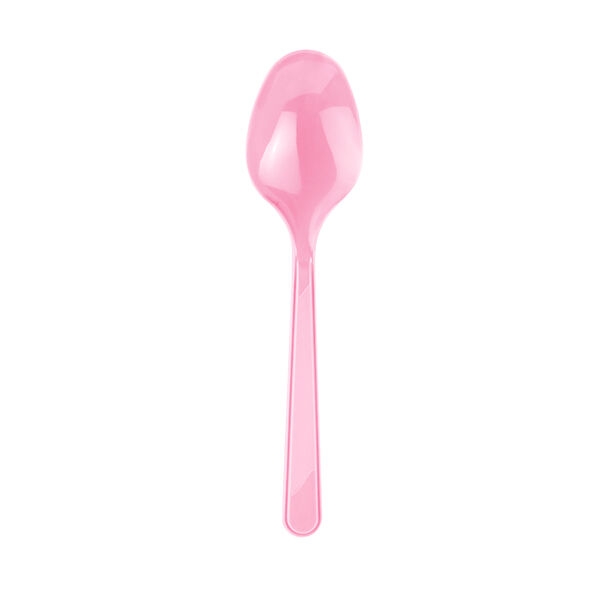 Plastik Kaşık Pembe / 25 Parça