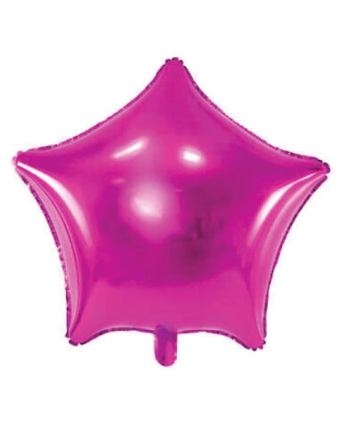 Folyo Balon Yıldız 40 Cm (18inç) Fuşya