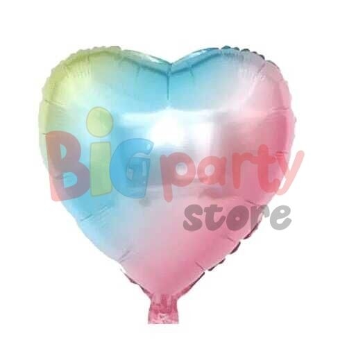 Folyo Balon Kalp 40 Cm (18inç) Rengarenk