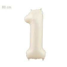 1 RAKAM FOLYO BALON KREM 75 CM