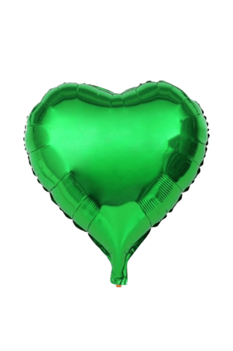Folyo Balon Kalp 40 Cm (18inç) Koyu Yeşil