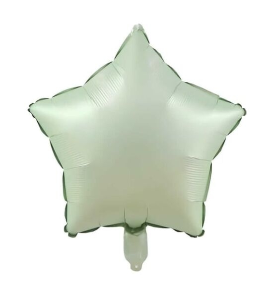 Folyo Balon Yıldız 40 Cm (18inç) Retro Yeşil